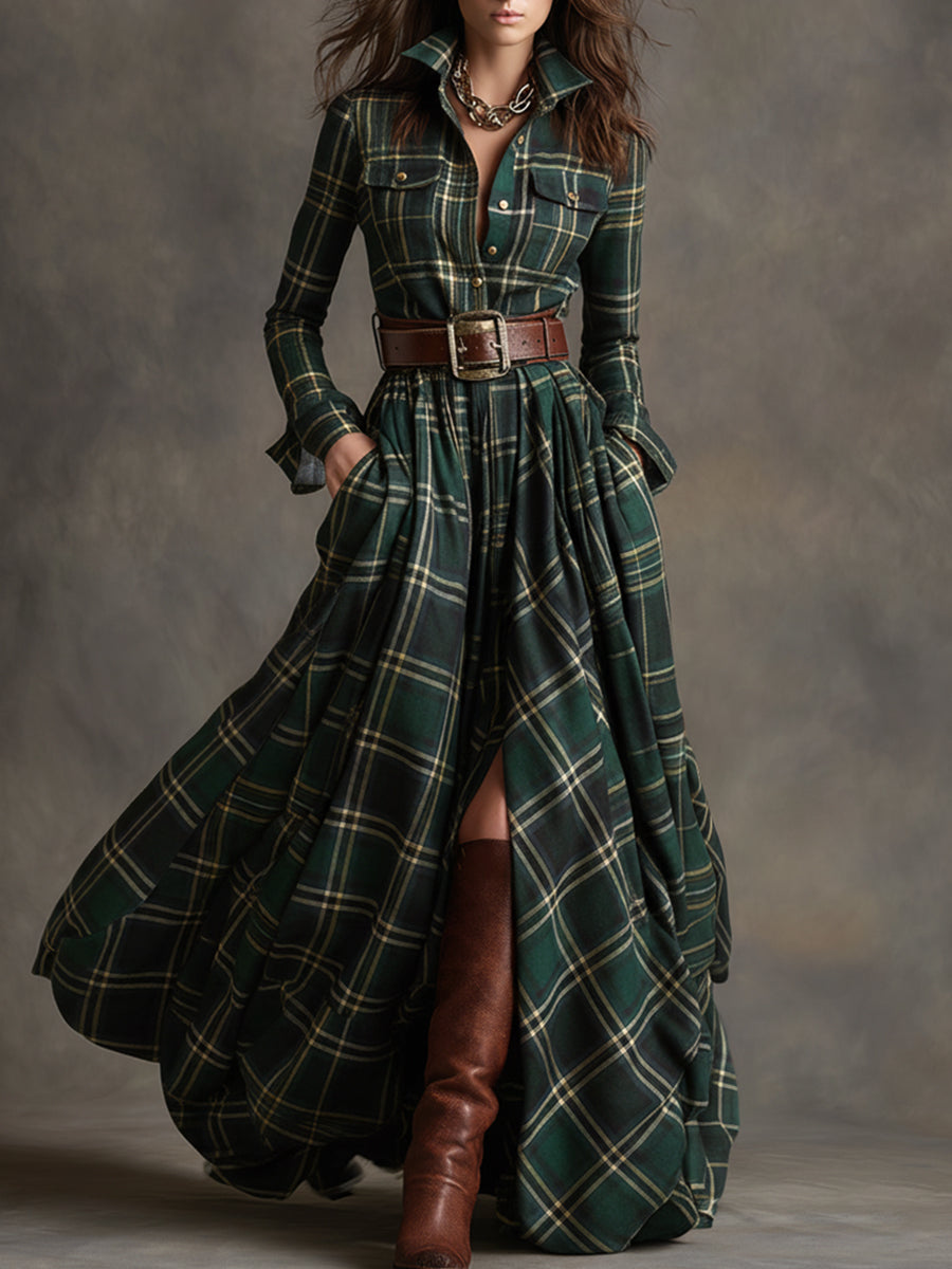 Evelyn | Timeless Plaid Dress