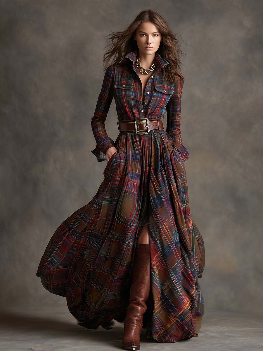 Evelyn | Timeless Plaid Dress