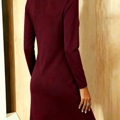 Grace cowl neck dress, full-length view