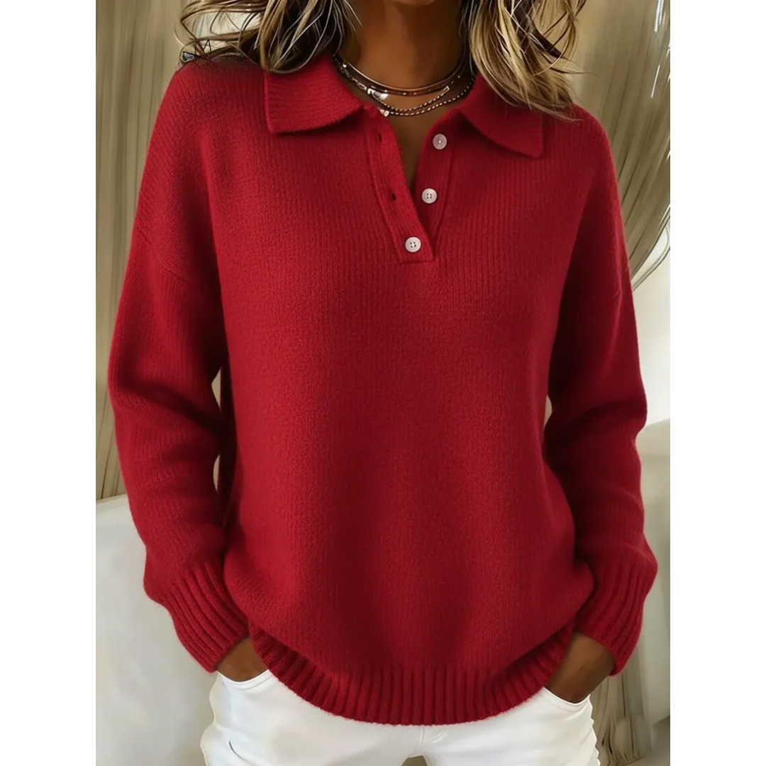 Maren | Polo Collar Comfort Sweater