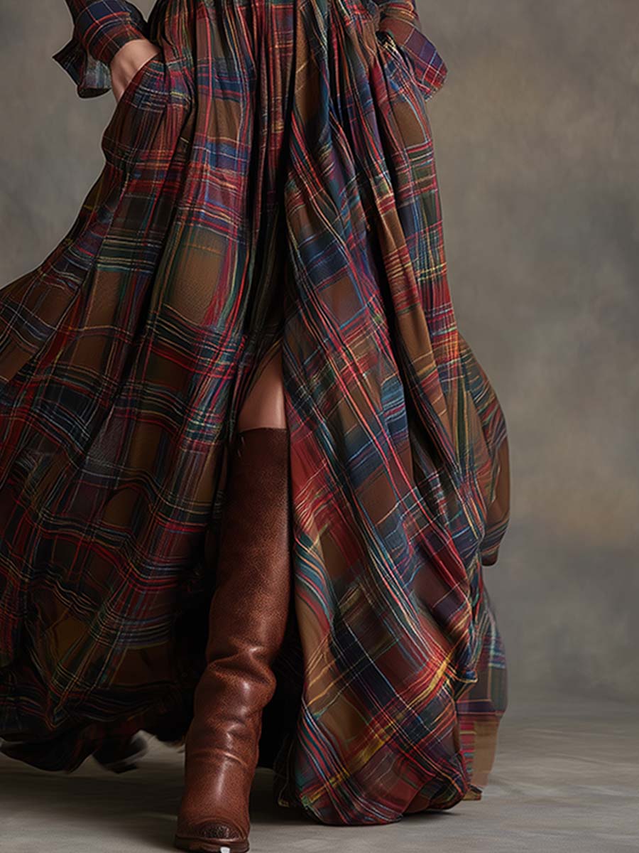 Evelyn | Timeless Plaid Dress