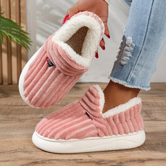 Maureen cozy plush slippers in pink
