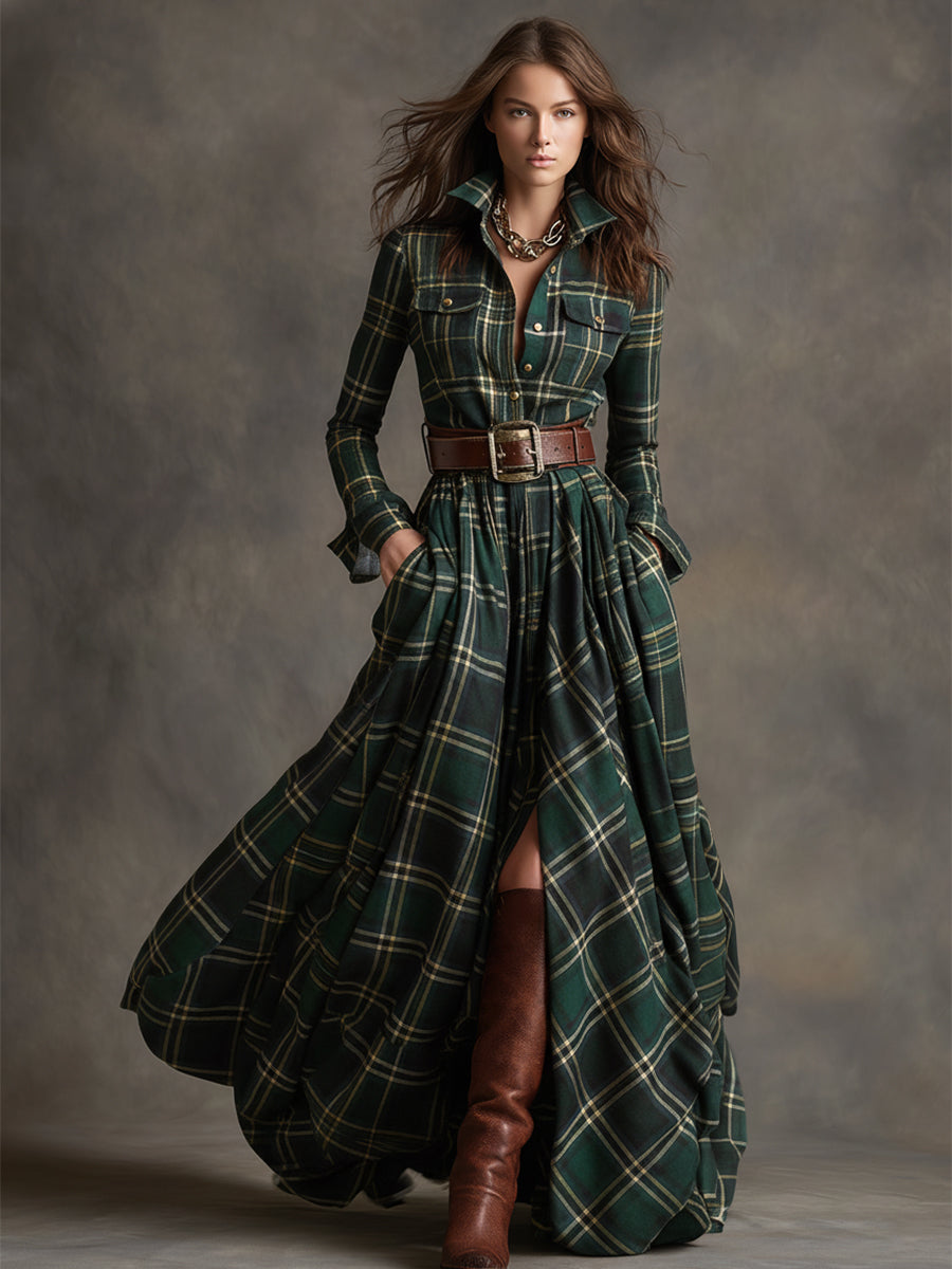 Evelyn | Timeless Plaid Dress