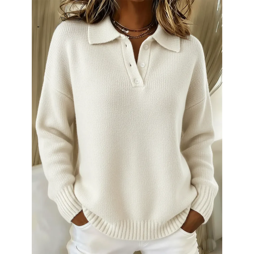 Maren | Polo Collar Comfort Sweater