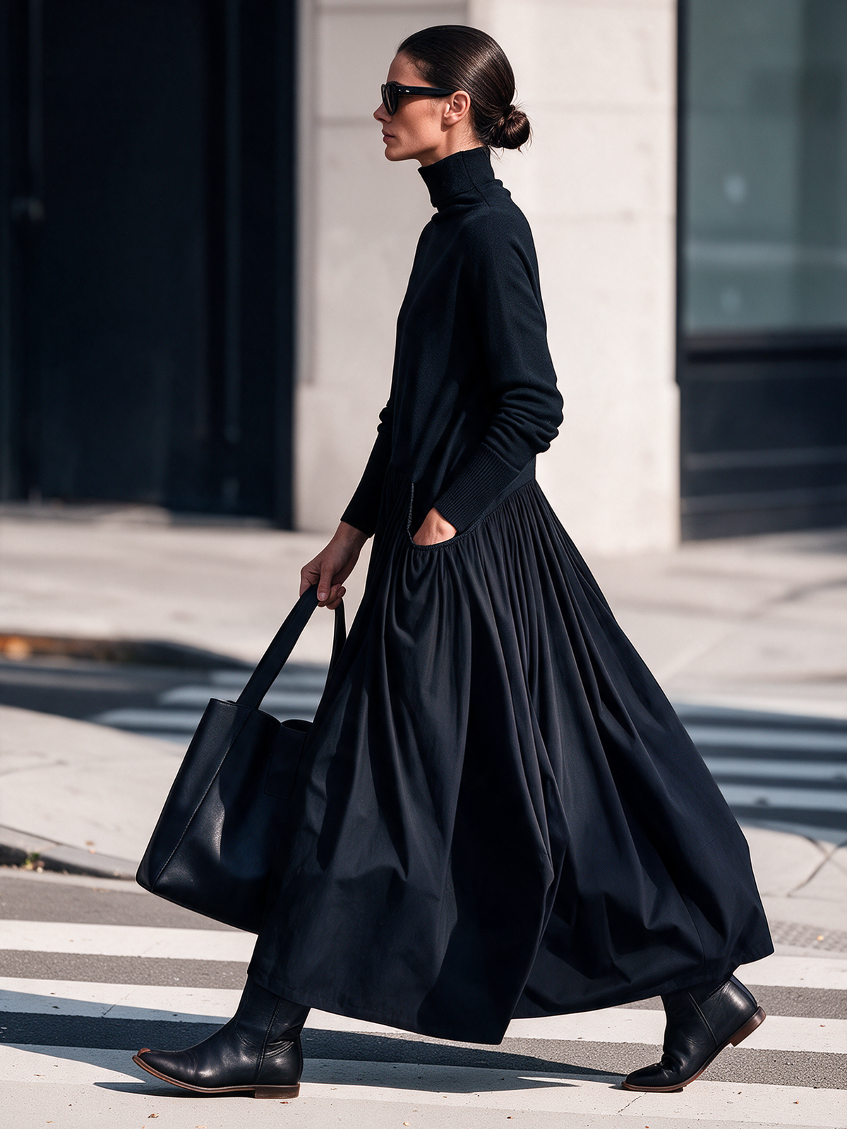 Adele | Turtleneck Maxi Dress
