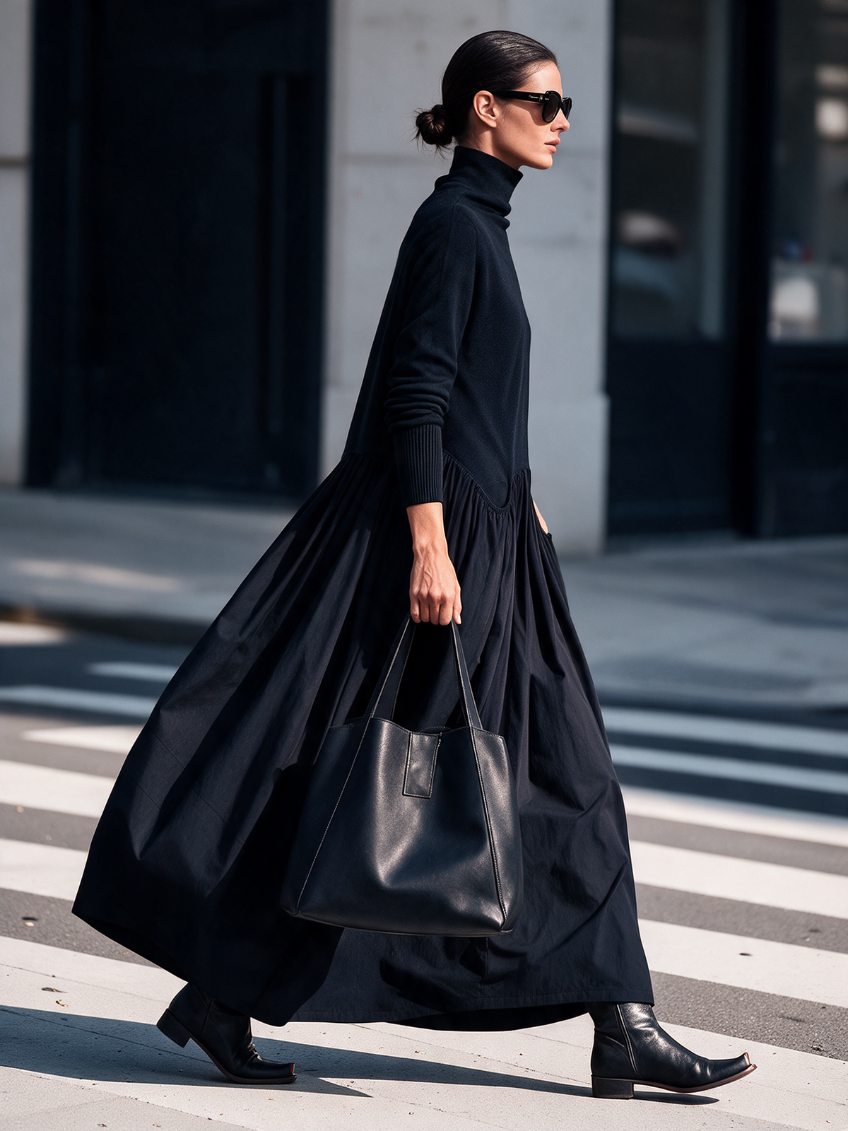 Adele | Turtleneck Maxi Dress