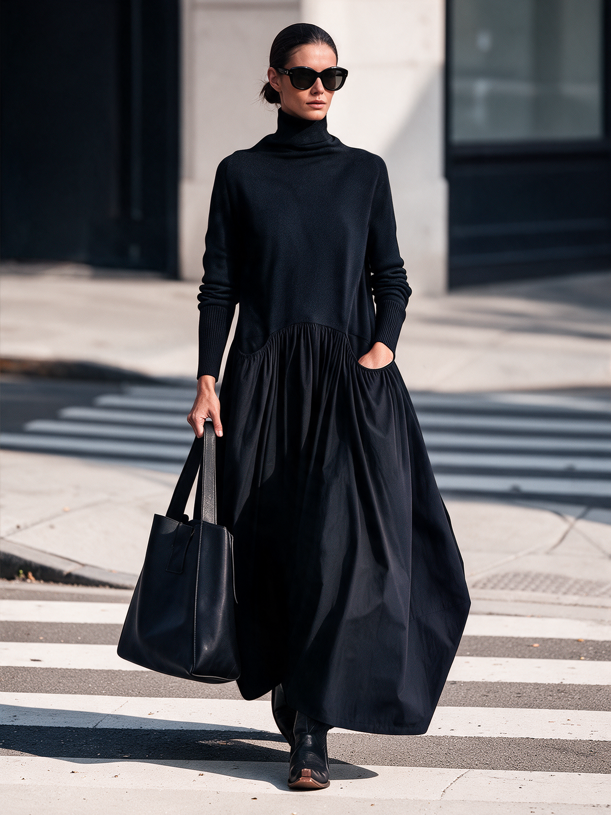 Adele | Turtleneck Maxi Dress