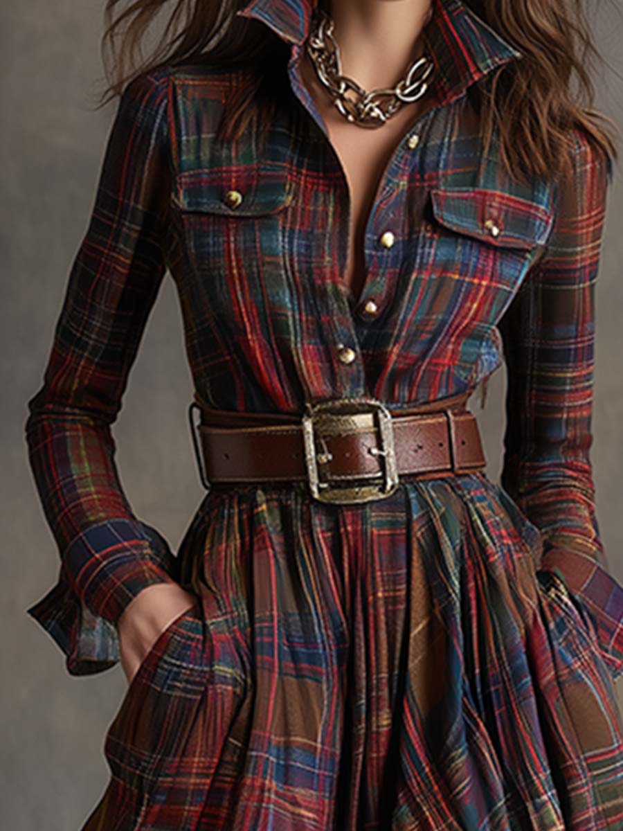 Evelyn | Timeless Plaid Dress