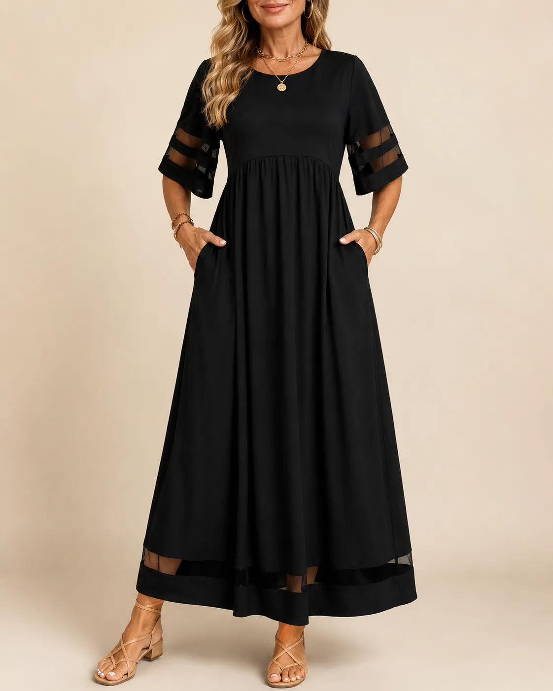 Aubrey | Flattering A-Line Midi Dress