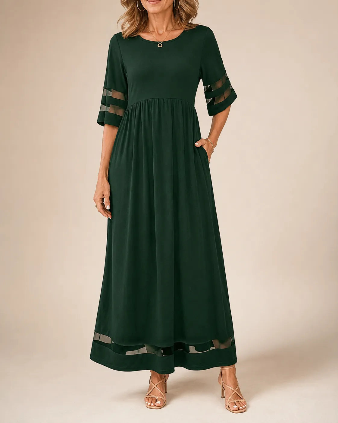 Aubrey | Flattering A-Line Midi Dress