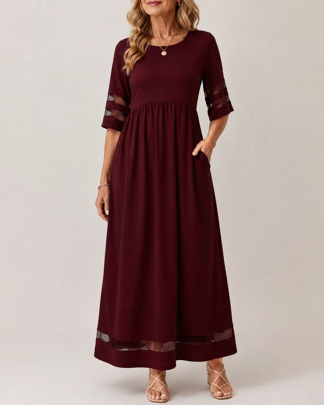 Aubrey | Flattering A-Line Midi Dress