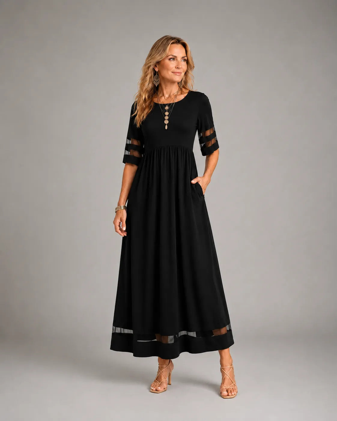 Aubrey | Flattering A-Line Midi Dress