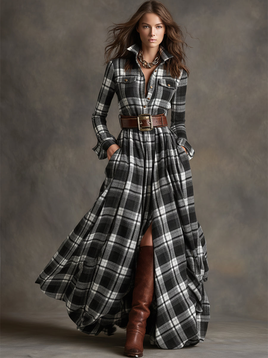 Evelyn | Timeless Plaid Dress