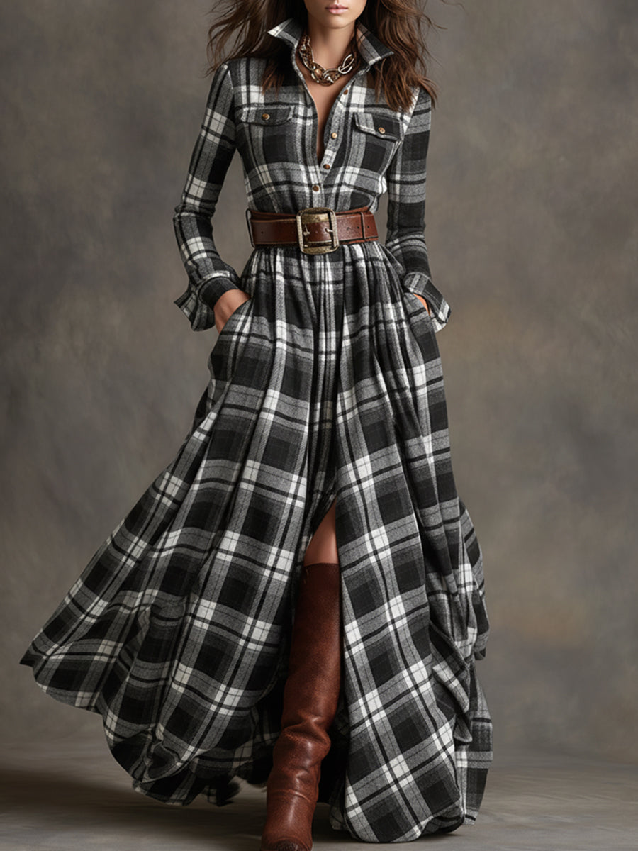Evelyn | Timeless Plaid Dress