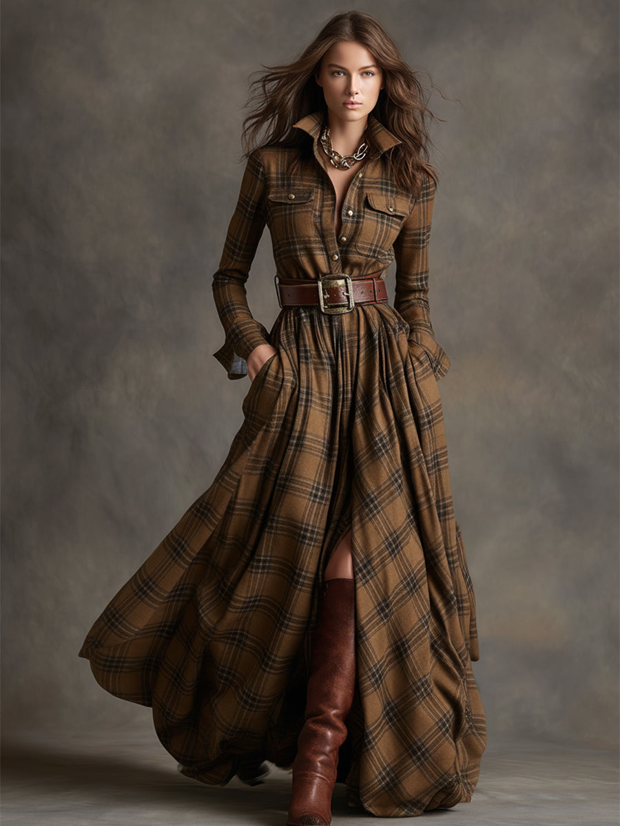 Evelyn | Timeless Plaid Dress