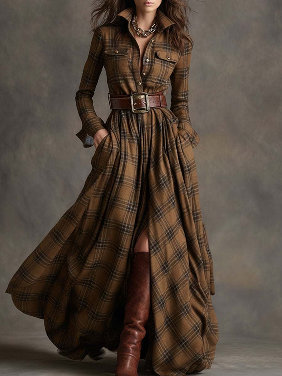 Evelyn | Timeless Plaid Dress
