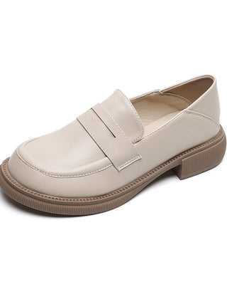 Marjorie chunky penny loafers in beige