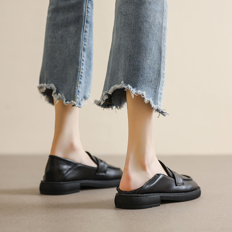 Marjorie chunky penny loafers, detail view