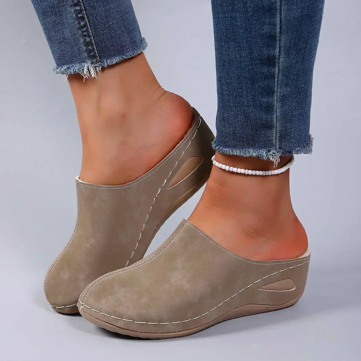 Shirley ergonomic comfort slippers, side view