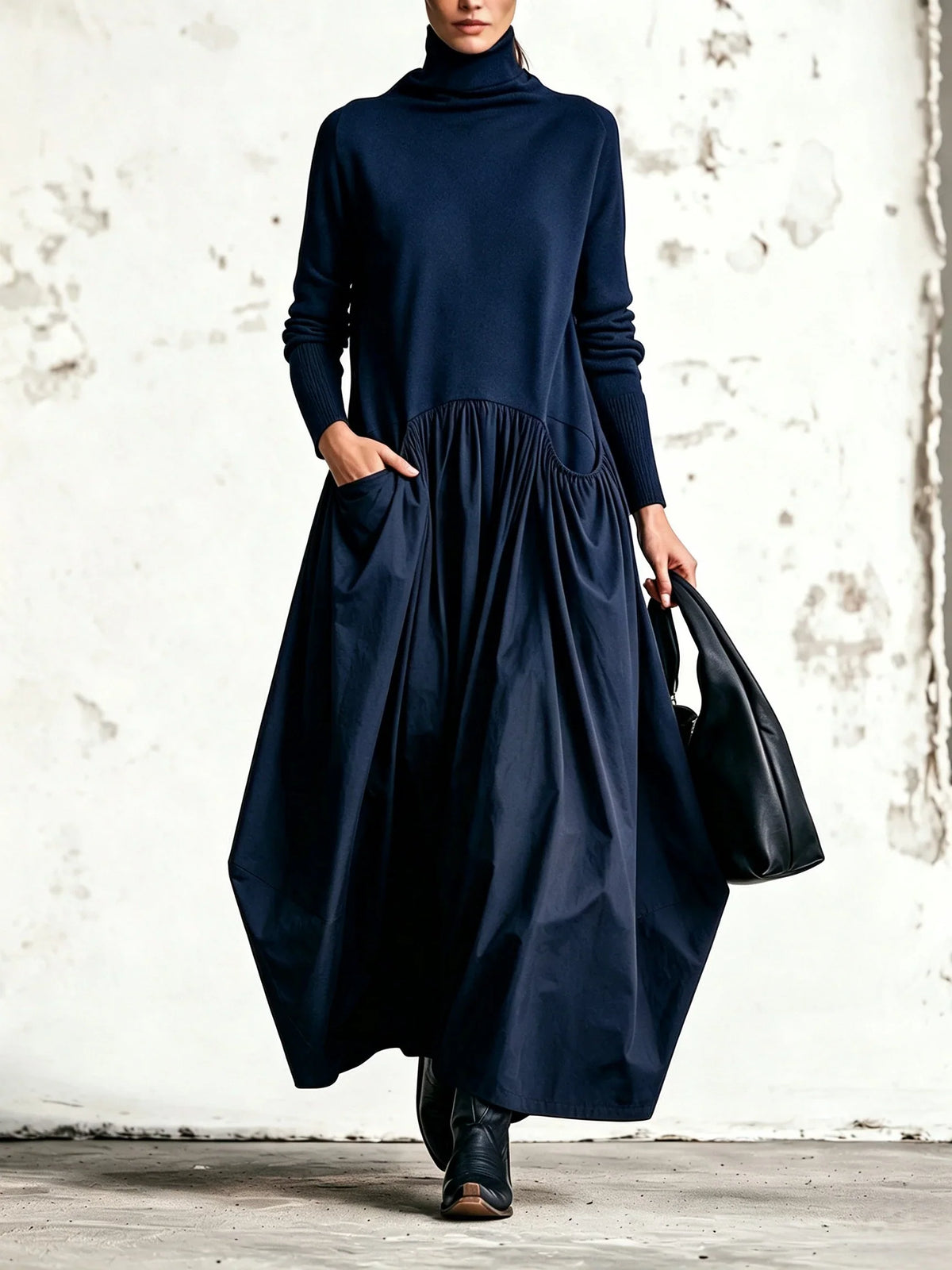 Adele | Turtleneck Maxi Dress