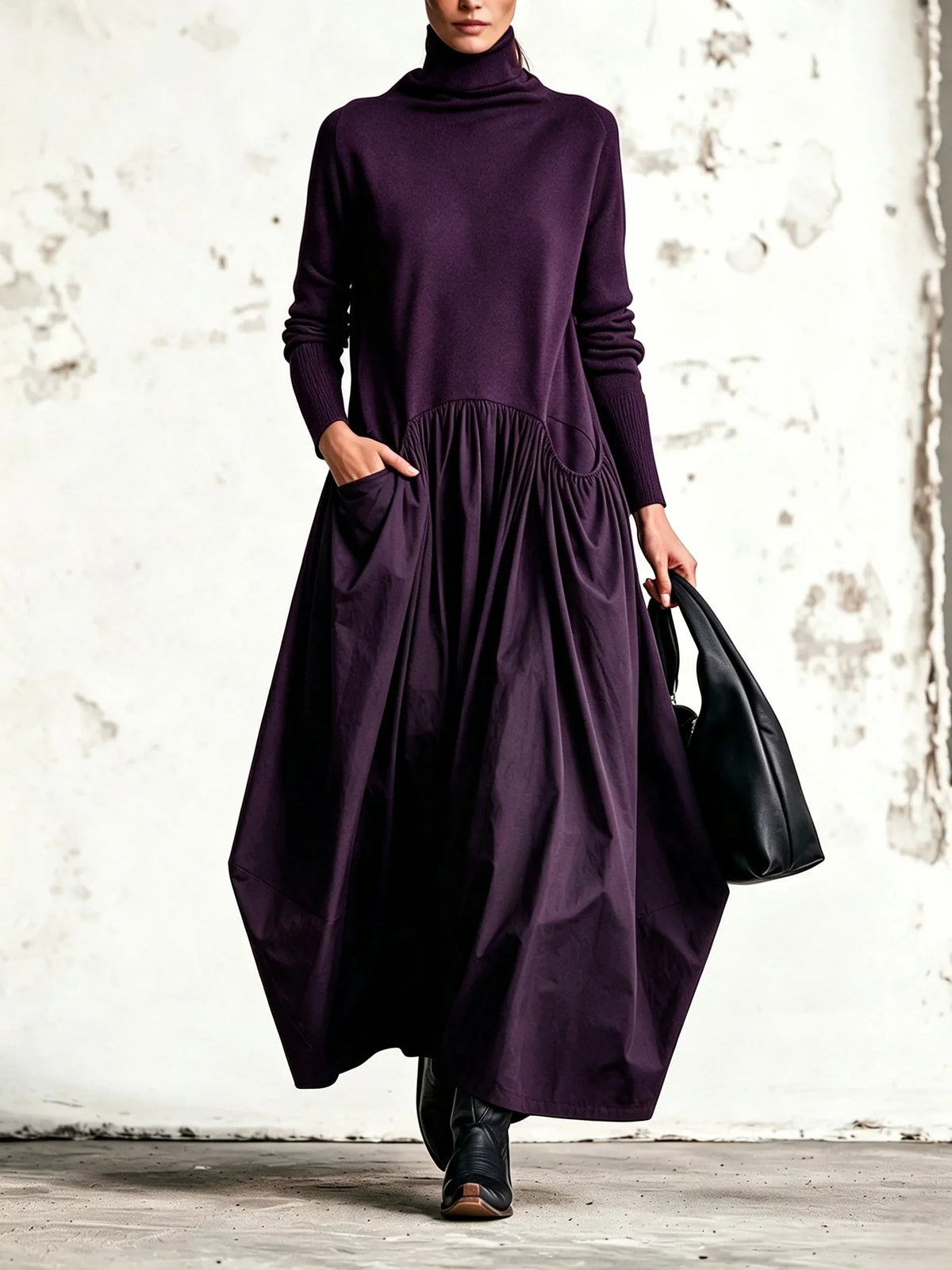 Adele | Turtleneck Maxi Dress