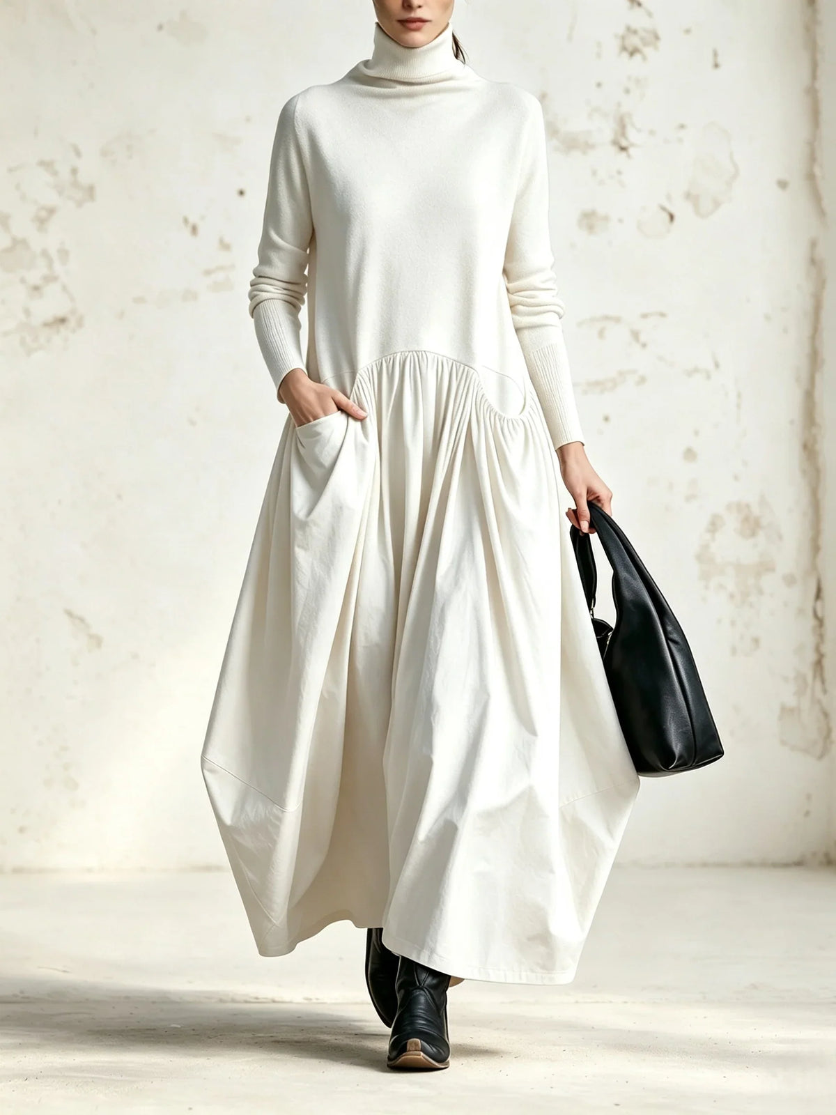 Adele | Turtleneck Maxi Dress