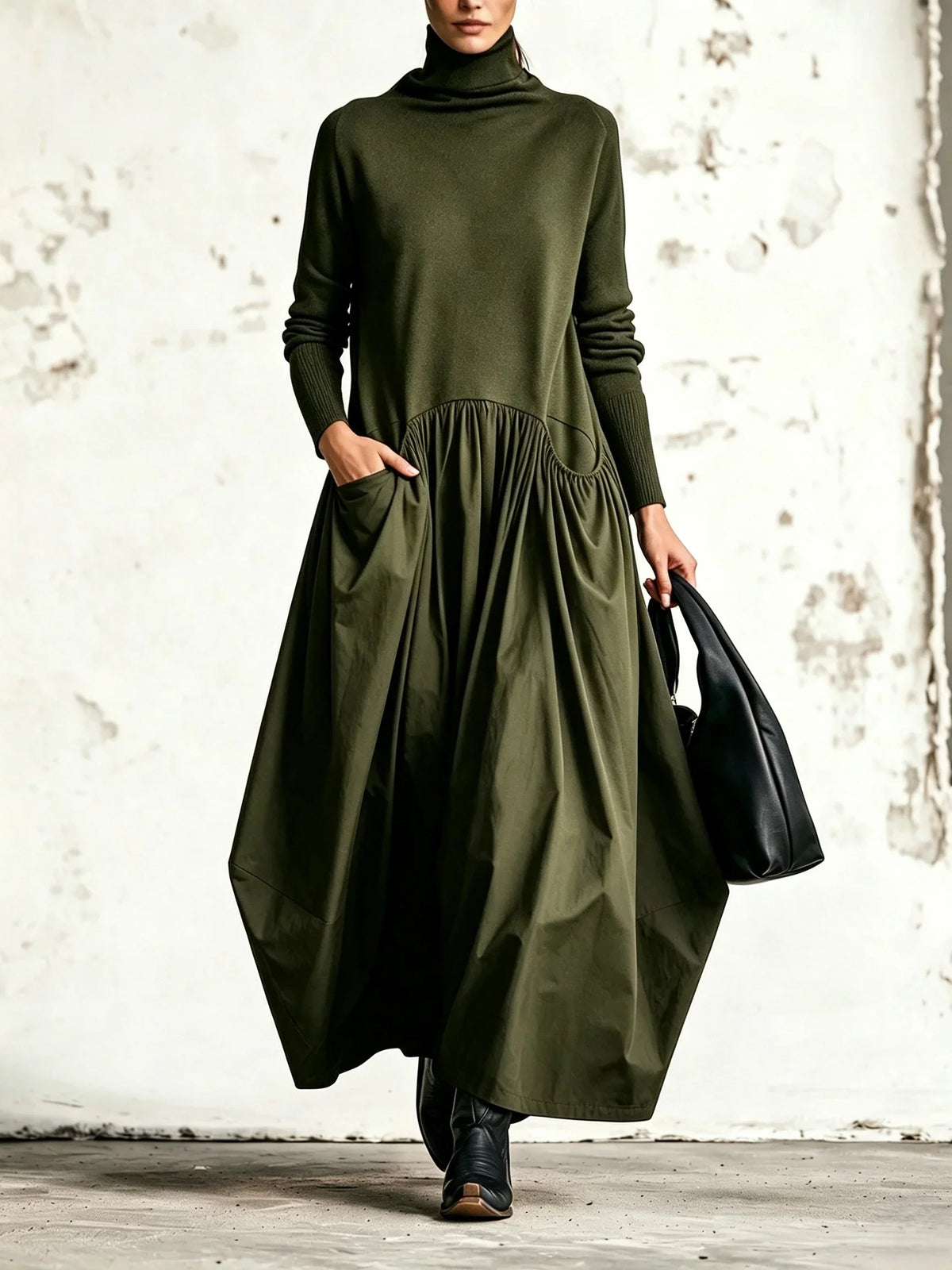 Adele | Turtleneck Maxi Dress