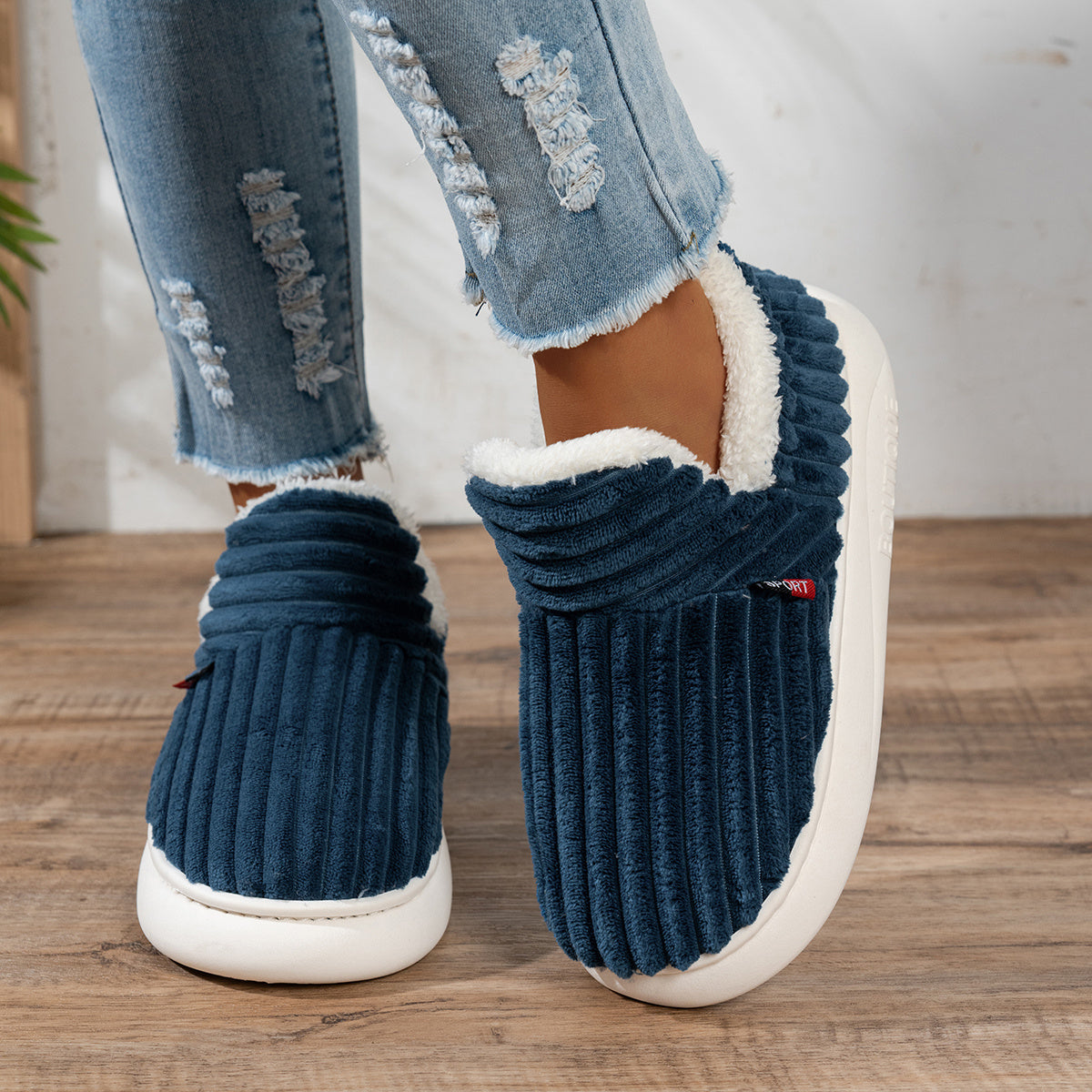 Maureen cozy plush slippers, additional view