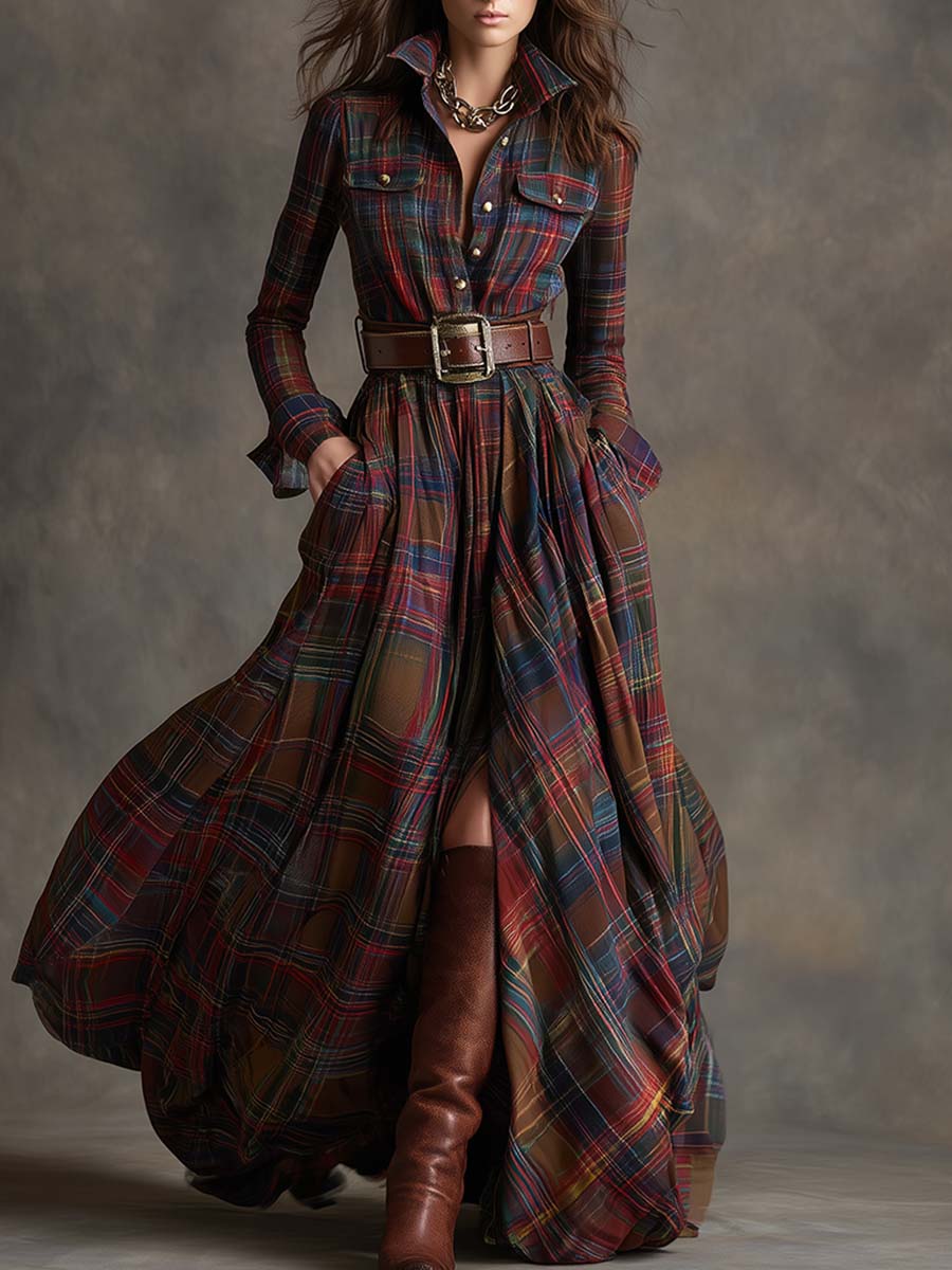 Evelyn | Timeless Plaid Dress